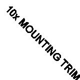 10x MOUNTING TRIM STRIP CLIPS FOR VW GOLF / PASSAT / JETTA II *NEW*