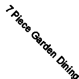 7 Piece Garden Dining Set Green Cast Aluminium vidaXL