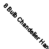 8 Bulb Chandelier Hanging Pendant LIght Chrome LED G9 3.5W Bulb