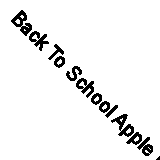 Back To School Apple Funky Text Personalised Good Luck Card
