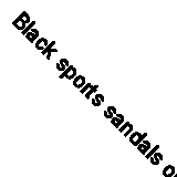 Black sports sandals on the Tampa platform