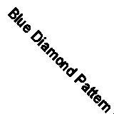 Blue Diamond Pattern Abstract Portrait Canvas Picture Modern Wall Art Print