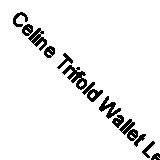 Celine Trifold Wallet Leather Blu Plain Women'S Clothing Accessories Etc. _88870