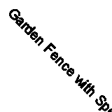 Garden Fence with Spear Top Steel 15.3x1.5 m Black vidaXL