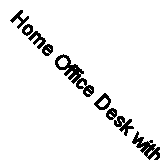 Home Office Desk with Storage Drawer 120 x 54 cm Dark Wood with Black Noxon