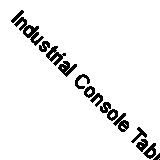 Industrial Console Table Dark Wood Top Metal Hairpin Legs Adena