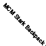 MCM Stark Backpack Visetos Monogram Leather MMK5SVE38 Cognac Brown Gold Studs