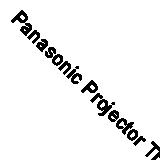Panasonic Projector Th-100Fp1 Black Home Appliance Visual Audio