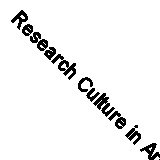 Research Culture in Architecture: Cross-Disciplinary Collaboration, New Books