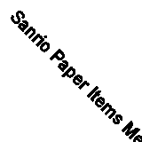 Sanrio Paper Items Memo Letter Set Summary