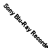 Sony Blu-Ray Recorder/Bdz-Fbw2200/2Tb Home Appliance Visual Audio