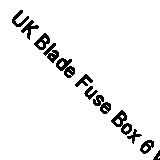 UK Blade Fuse Box 6 Way Distribution Bar Bus Boat Car Kit Marine Holder 12V/32V