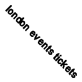 london events tickets